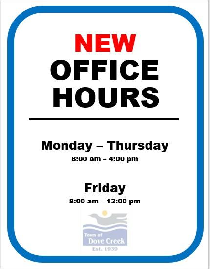 Town Office Closing at Noon on Fridays